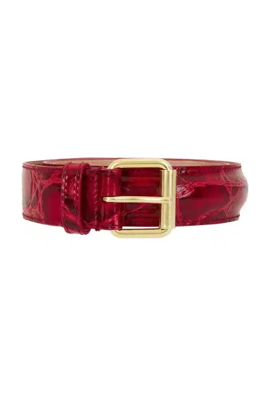 Dries Van Noten Printed Croc Belt | Thumbnail 3