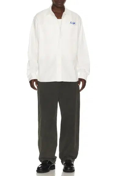 Polo Ralph Lauren Long Sleeve Herringbone Chino Frank Work Shirt | Thumbnail 3