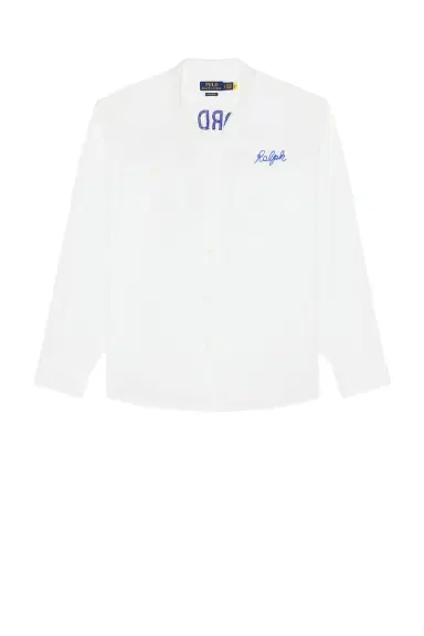 Polo Ralph Lauren Long Sleeve Herringbone Chino Frank Work Shirt | Thumbnail 4