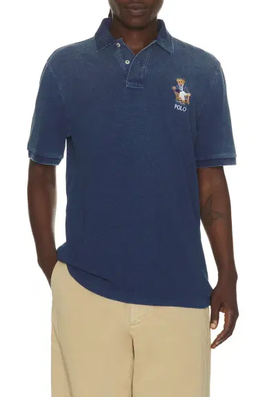 Polo Ralph Lauren Short Sleeve Mesh Novelty Bear Polo | Thumbnail 2