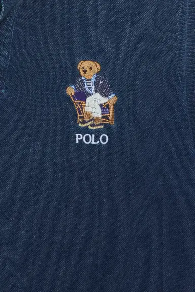 Polo Ralph Lauren Short Sleeve Mesh Novelty Bear Polo | Thumbnail 5
