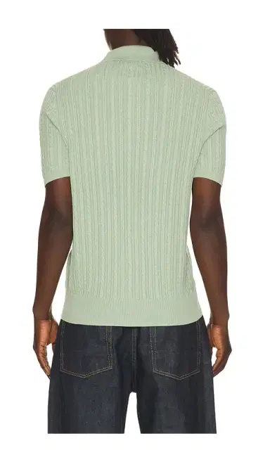 Polo Ralph Lauren Short Sleeve Featherweight Cable Knit 3-button Placket Polo Sweater | Thumbnail 7