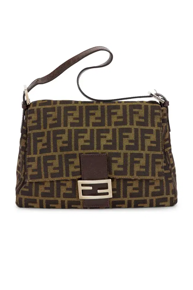 FWRD Renew Fendi Zucca Mama Forever Baguette Shoulder Bag