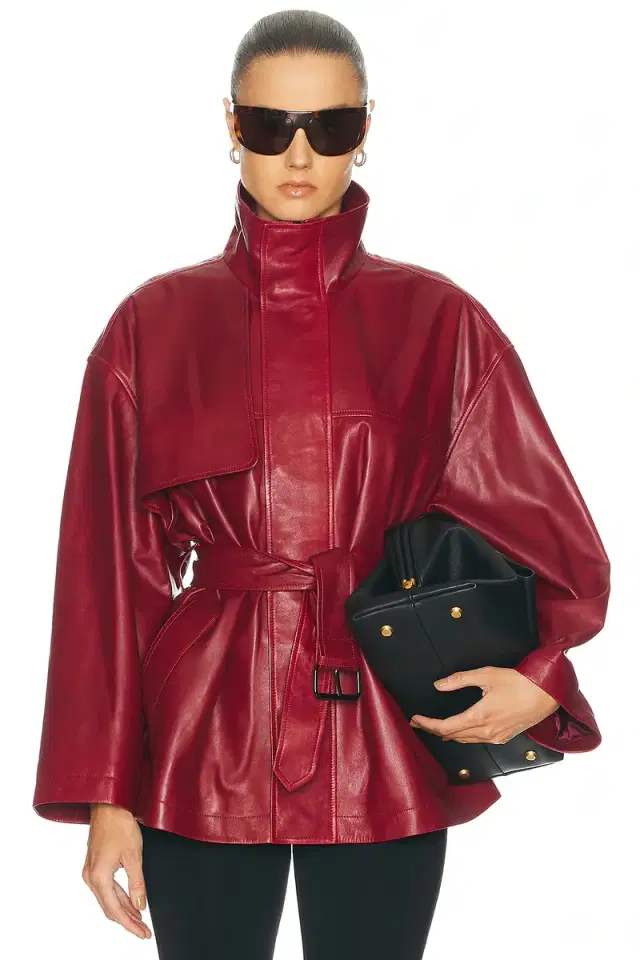 FRAME x Alexandra Leclerc The Alexandra Leather Trench