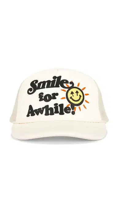 Happy Caps Smile For A While Trucker Hat | Thumbnail 1