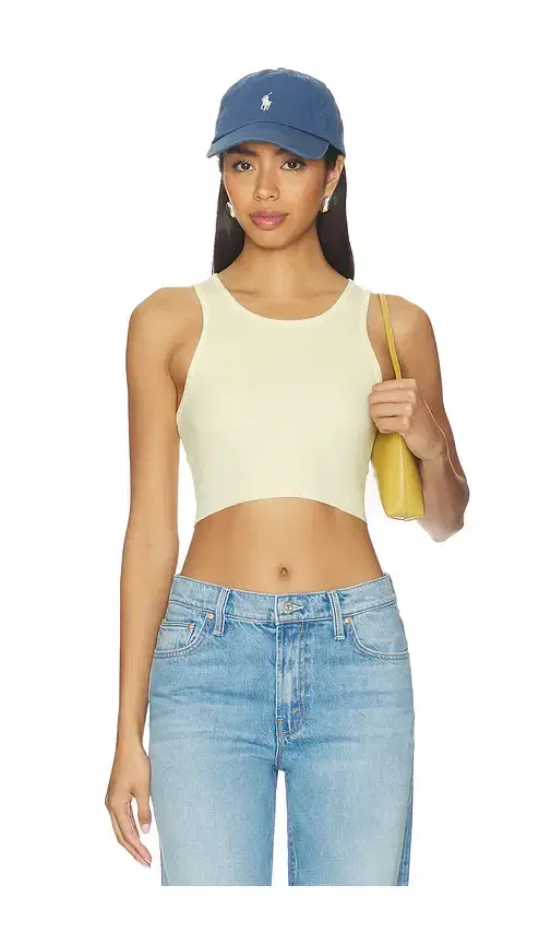 Cropped Rib Tank Top