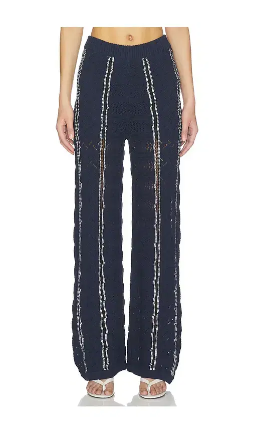 Central Park West Amber Novelty Stitch Sweater Pant