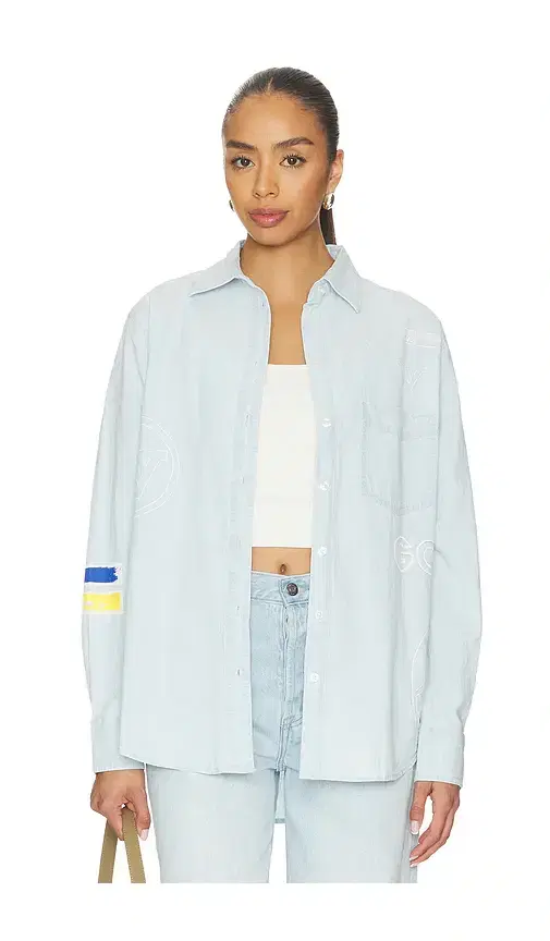DANNIJOPRO The Doodle Sports Oxford Top