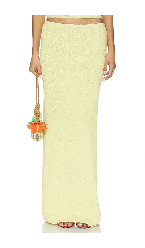ASTA RESORT Pointelle Carolina Skirt