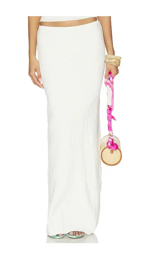 ASTA RESORT Pointelle Carolina Skirt