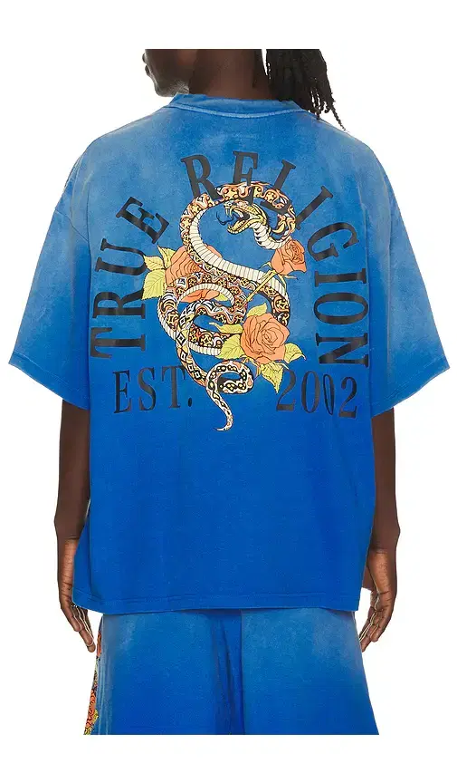 Floral Snake Oversized Tee