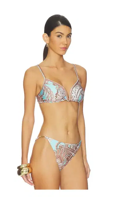 L'Agence Alisha Over The Shoulder Bikini Top | Thumbnail 2