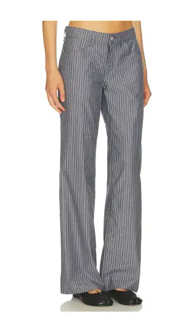 rag & bone Saige Low-Rise Stripe Poplin Pant | Thumbnail 2