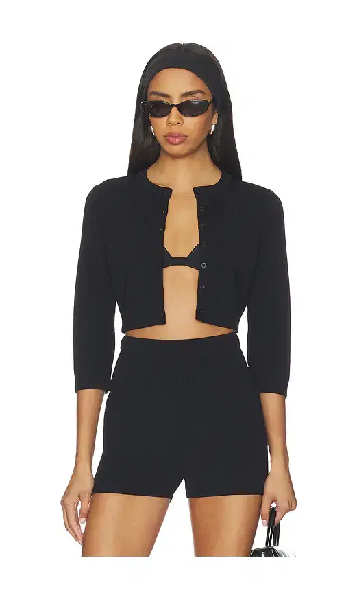 Refined Knit Crop Cardigan