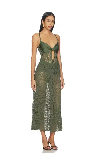 PatBO Sirena Mesh Maxi Dress | Thumbnail 2 PatBO Sirena Mesh Maxi Dress | Thumbnail 2