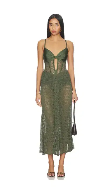 PatBO Sirena Mesh Maxi Dress | Thumbnail 1 PatBO Sirena Mesh Maxi Dress | Thumbnail 1