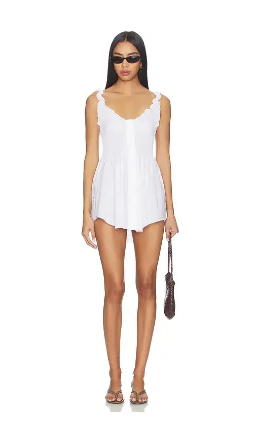 SKIMS Garment Washed Poplin Mini Dress