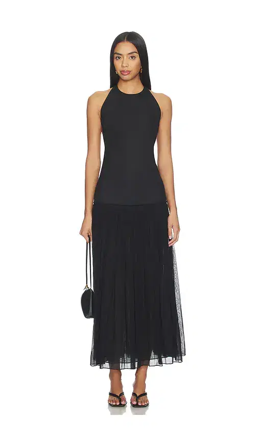 Rohe Pleated Muslin Halter Dress