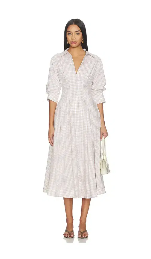 Jazz Pintuck Midi Dress
