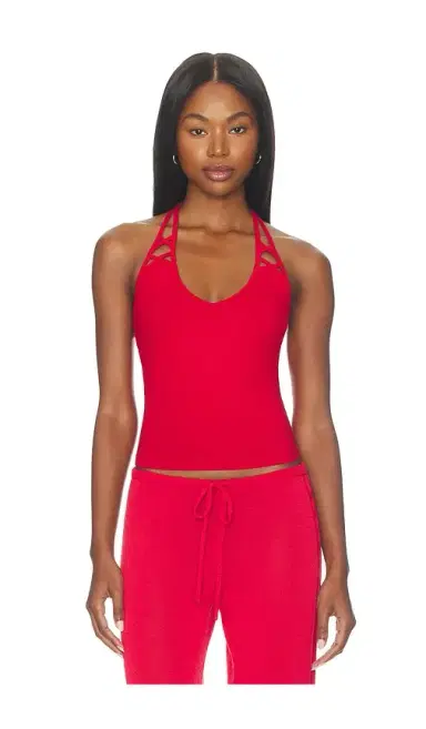 Frankies Bikinis X JENNIE Nora Cotton Jersey Halter Top | Thumbnail 1 Frankies Bikinis X JENNIE Nora Cotton Jersey Halter Top | Thumbnail 1