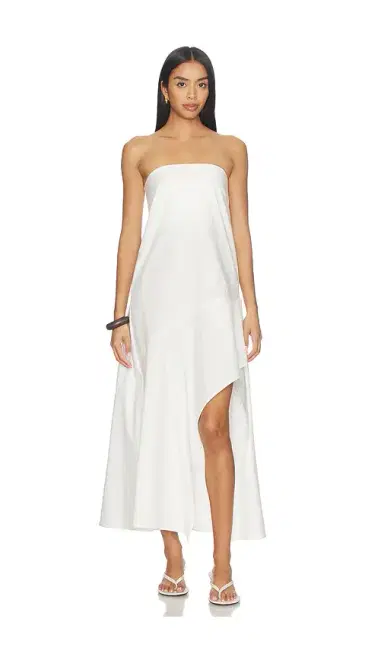 St. Agni Oxford Strapless Asymmetrical Dress | Thumbnail 1 St. Agni Oxford Strapless Asymmetrical Dress | Thumbnail 1