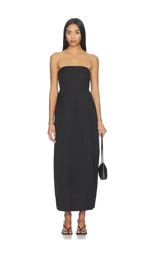 Canvas Pleat Cocoon Dress