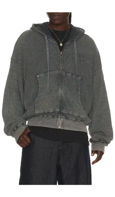 Barriers Worldwide Star Waffle Zip Up Hoodie | Thumbnail 1