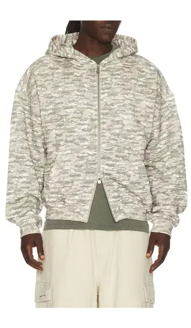 DRMERS CLUB Digital Cloud Camo Zip Up Hoodie | Thumbnail 1