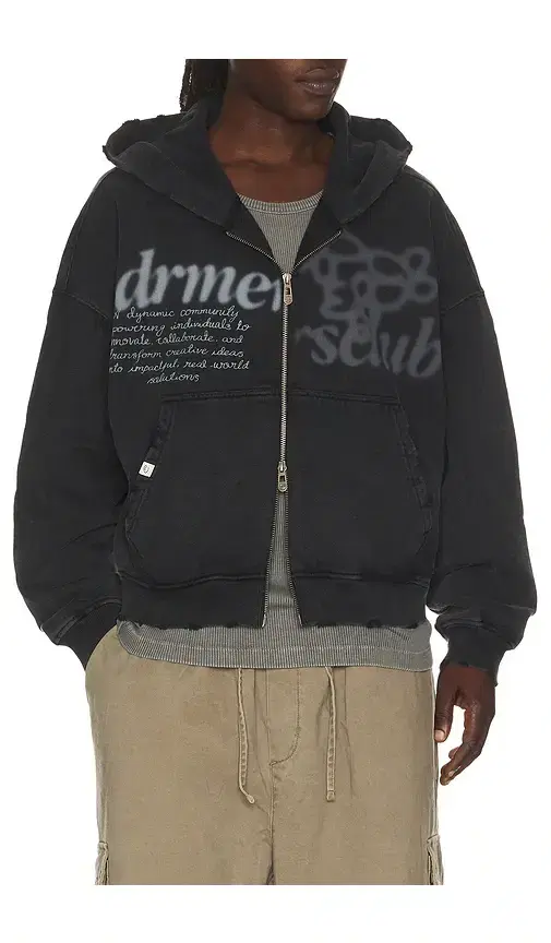 Parallel Zip Up Hoodie