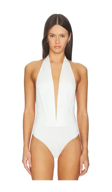 The Andamane Zendaya Deep Vneck Bodysuit | Thumbnail 2
