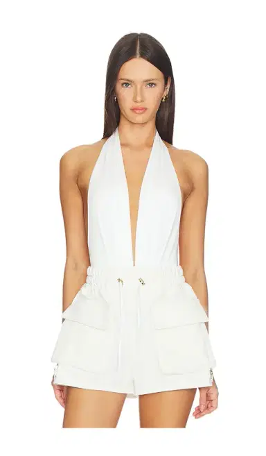 The Andamane Zendaya Deep Vneck Bodysuit | Thumbnail 1
