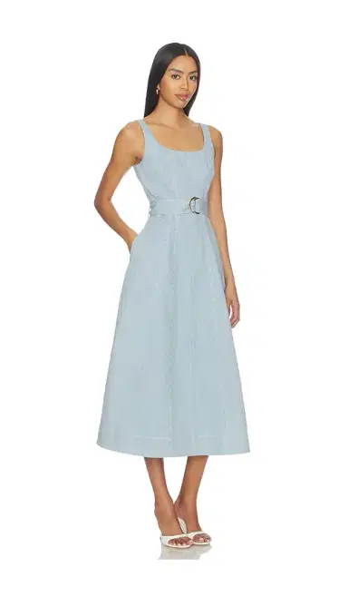 Karina Grimaldi Lilliana Denim Maxi Dress | Thumbnail 2 Karina Grimaldi Lilliana Denim Maxi Dress | Thumbnail 2
