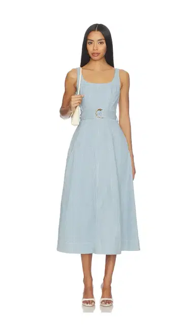 Karina Grimaldi Lilliana Denim Maxi Dress | Thumbnail 1 Karina Grimaldi Lilliana Denim Maxi Dress | Thumbnail 1