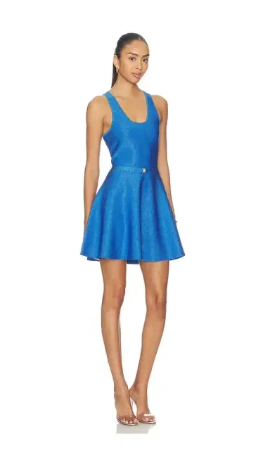 Karina Grimaldi Cleo Knit Metallic Mini Dress | Thumbnail 2 Karina Grimaldi Cleo Knit Metallic Mini Dress | Thumbnail 2