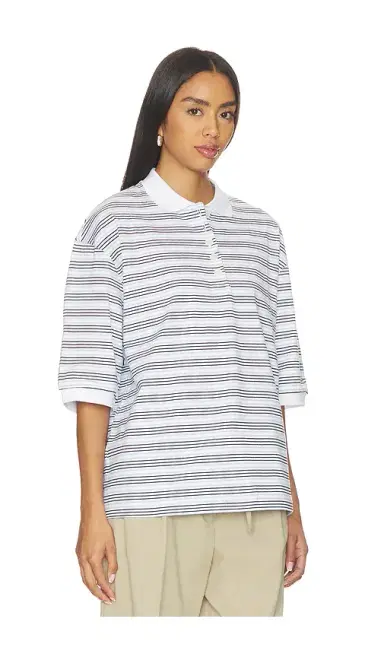 RÓHE Striped Oversized Polo | Thumbnail 2