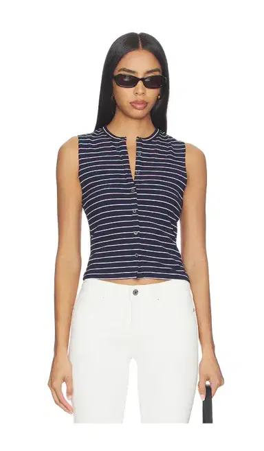 GOOD AMERICAN The Rib Splay Top | Thumbnail 1 GOOD AMERICAN The Rib Splay Top | Thumbnail 1