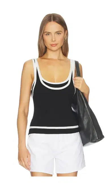 Hudson Jeans Layered Tank Top | Thumbnail 1 Hudson Jeans Layered Tank Top | Thumbnail 1
