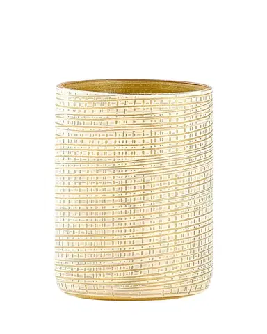Labrazel Woven Brush Holder, Gold | Thumbnail 1