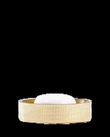 Labrazel Woven Soap Dish, Gold | Thumbnail 2
