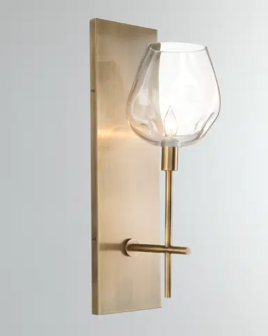 John-Richard Collection Glass Globe Wall Sconce | Thumbnail 2