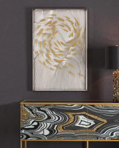 John-Richard Collection "Robat's School of Fish" Wall Art | Thumbnail 4