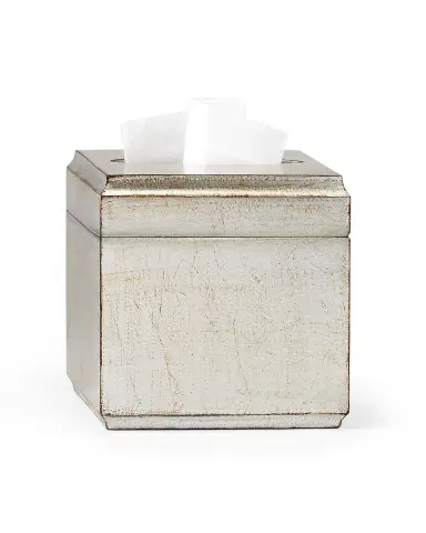 Labrazel York Silver Tissue Box Cover | Thumbnail 1