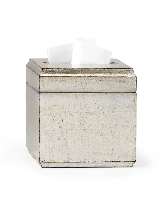 Labrazel York Silver Tissue Box Cover