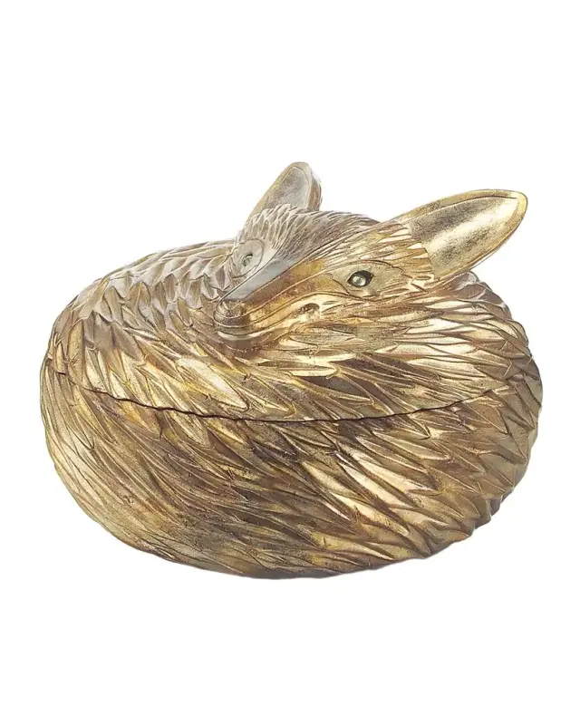 John-Richard Collection Ant Silver Leaf Fox Box