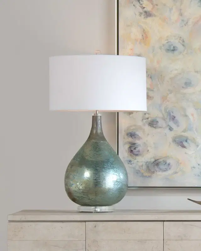 John-Richard Collection Deep Ocean Blue Table Lamp