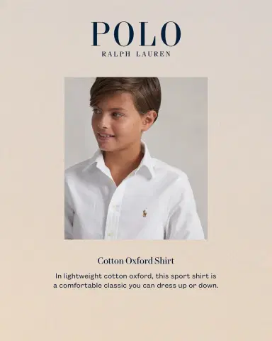 Polo Ralph Lauren Cotton Oxford Sport Shirt, Size S-XL | Thumbnail 2