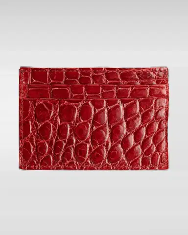 Abas Men's Alligator Leather Card Case | Thumbnail 2 Abas Men's Alligator Leather Card Case | Thumbnail 2