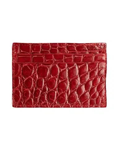 Abas Men's Alligator Leather Card Case | Thumbnail 1 Abas Men's Alligator Leather Card Case | Thumbnail 1