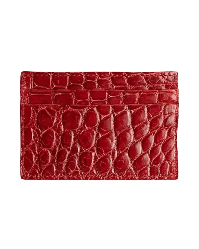 Abas Men 's Alligator Leather Card Case