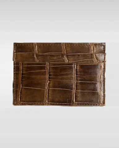 Abas Men's Alligator Leather Card Case | Thumbnail 2 Abas Men's Alligator Leather Card Case | Thumbnail 2